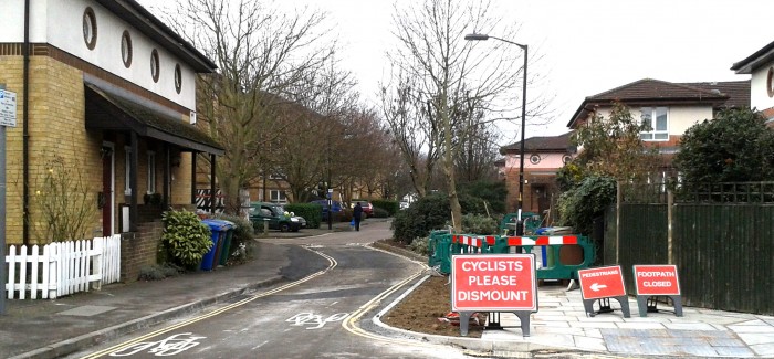 Look – No Bollards! Work on Quietway 1 gets underway