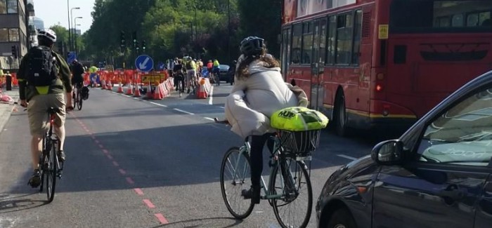 Southwark  Cyclists Road Works Patrol  11 June 2015