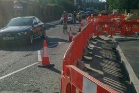 Southwark Cyclists road works patrol  2nd July 2015