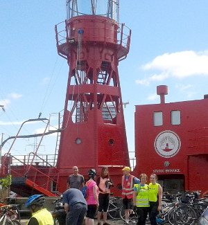 Another record – 31 riders on Healthy Ride to Trinity Buoy Wharf