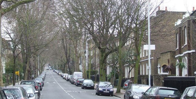 Camberwell Grove, SE5 Looking southwards up Camberwell Grove.