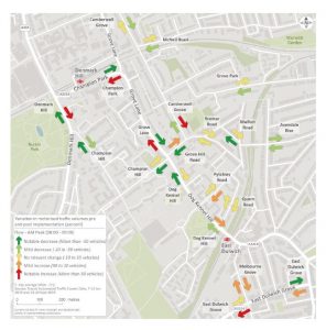 champion hill traffic flow